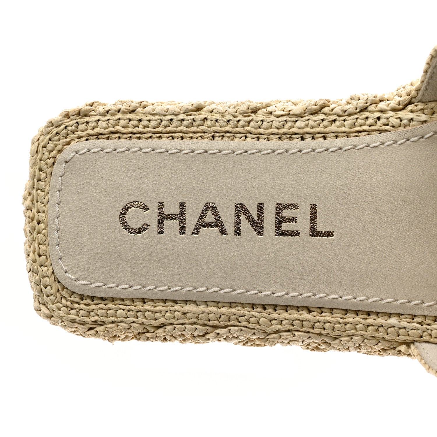 Chanel Cord Braided CC Mules 39 Light Beige 7 of 9
