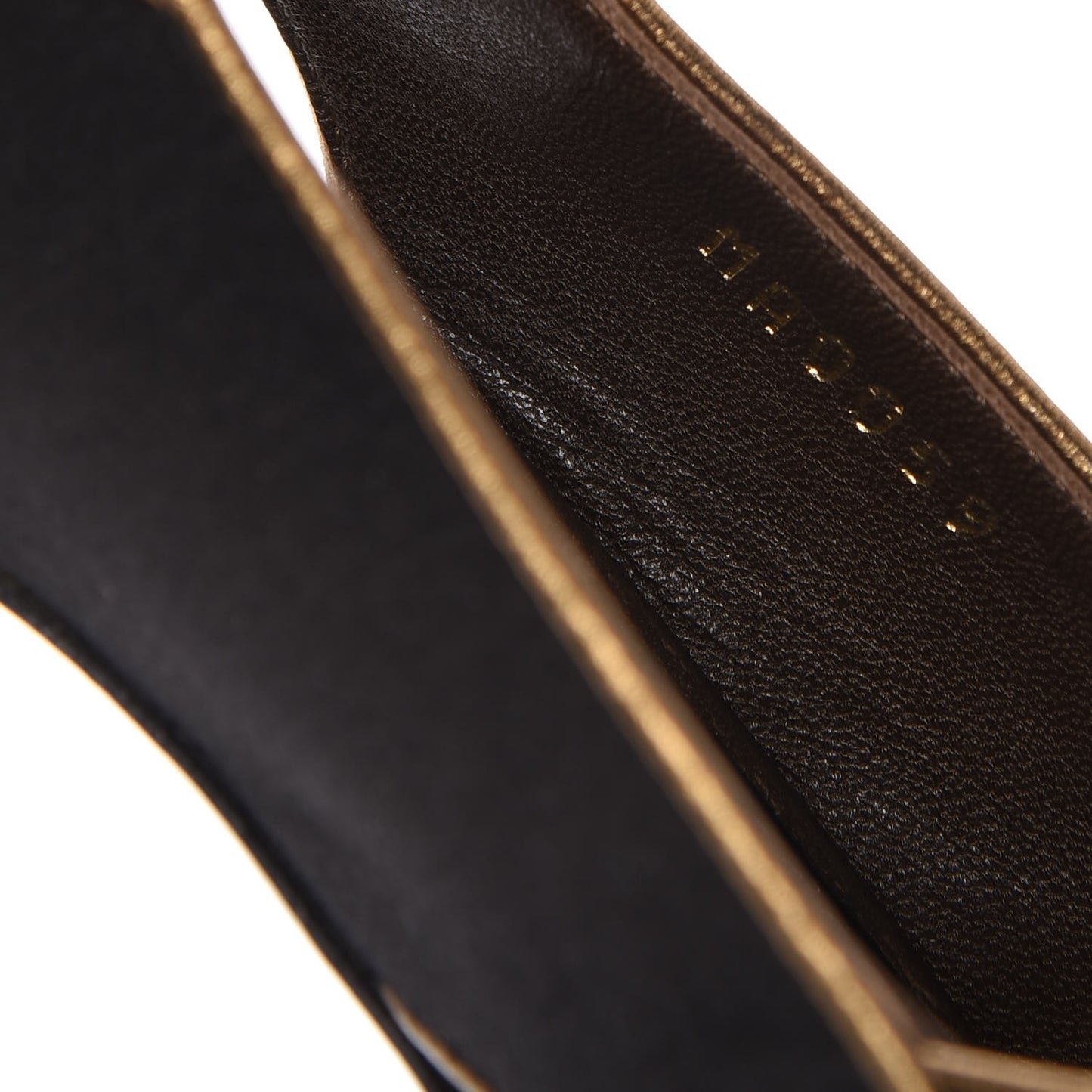 Lizard Suede Satin Sugar Platform Slingbacks 38.5 Black Brown