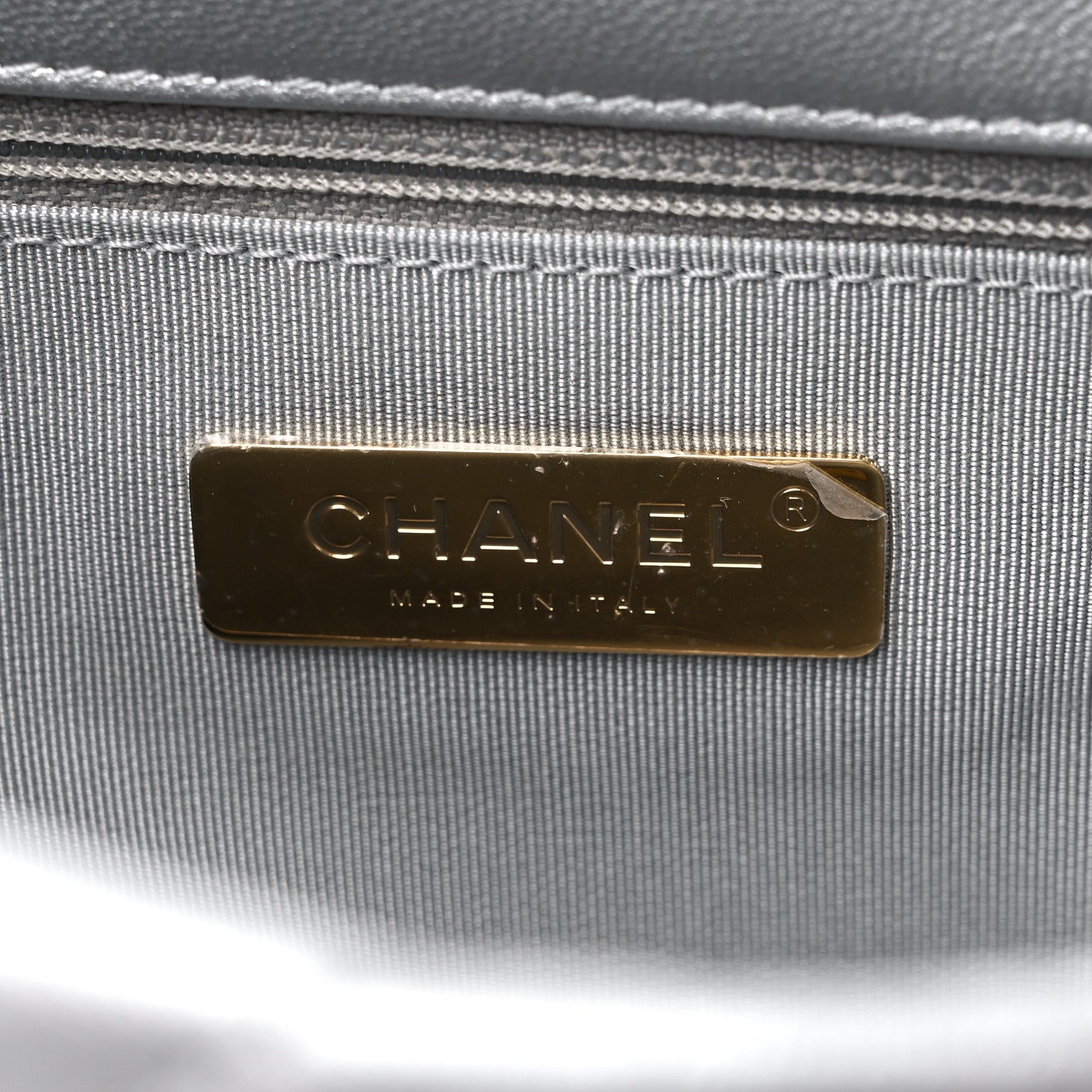Chanel Metallic Goatskin Quilted Medium Chanel 19 Flap Silver 6 of 10