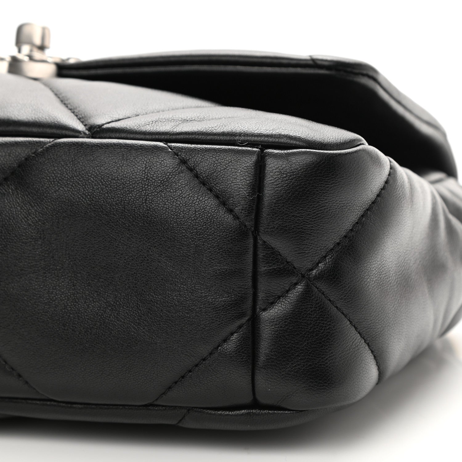 Chanel Lambskin Quilted Medium Chanel 19 Flap Black 10 of 10