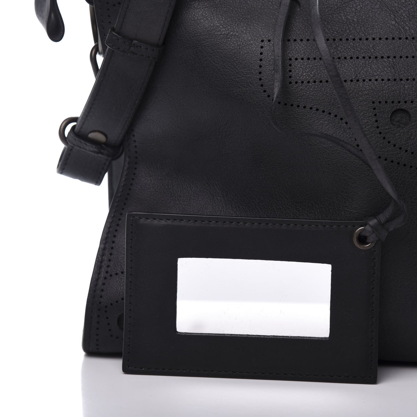 Veau Soyeux Perforated Blackout Hardware City Black