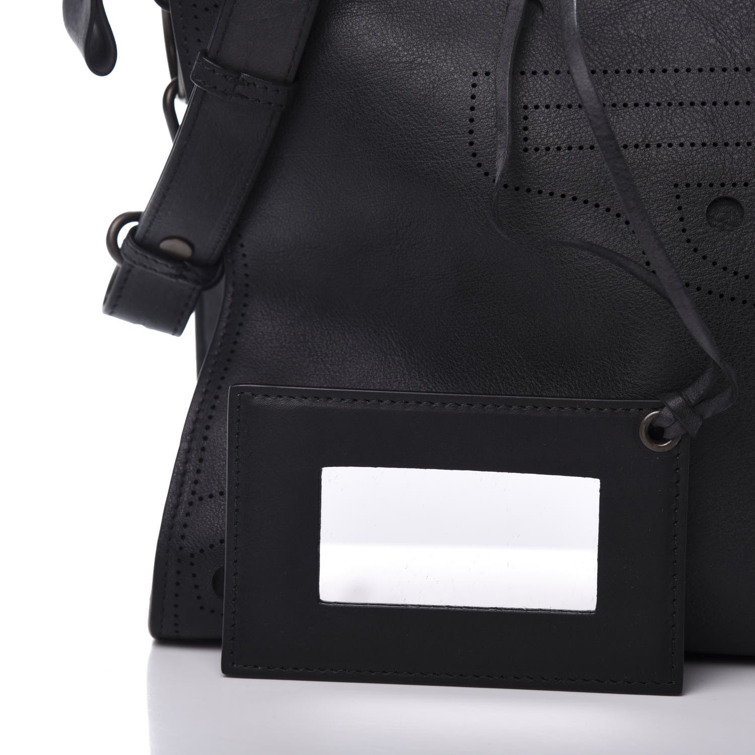 Balenciaga Veau Soyeux Perforated Blackout Hardware City Black 11 of 11