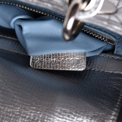 Christian Dior Metallic Grained Calfskin Cannage Small Lucky Badges My Lady Dior Silver 8 of 11