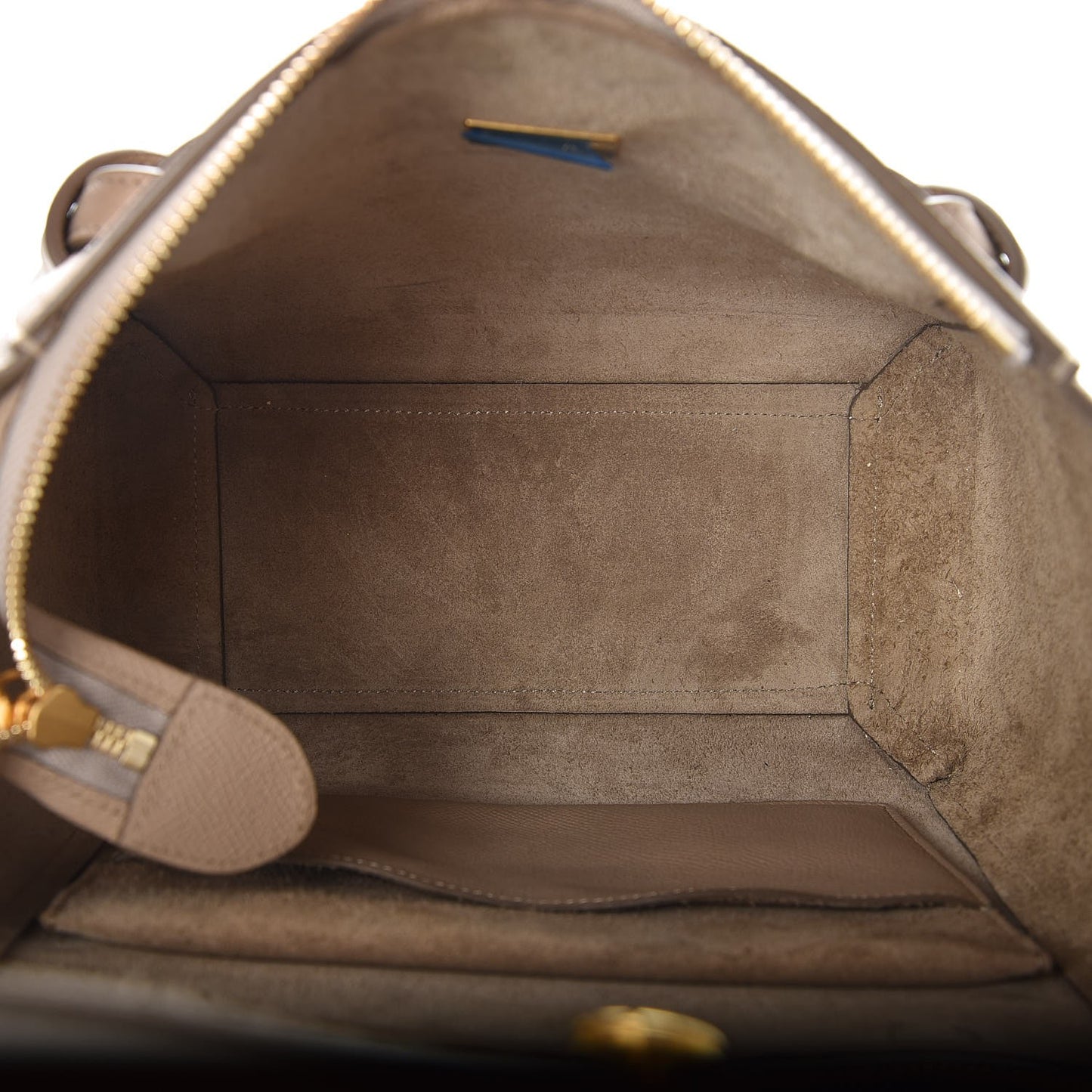 Grained Calfskin Micro Belt Bag Light Taupe