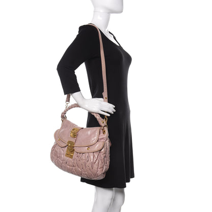 Miu Miu Nappa Matelasse Coffer Hobo Mughetto 2 of 11