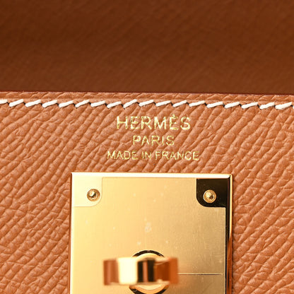 Hermes Epsom Kelly Sellier 28 Gold 6 of 12