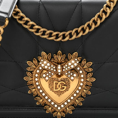 Dolce & Gabbana Calfskin Medium Devotion Crossbody Bag Black 8 of 12