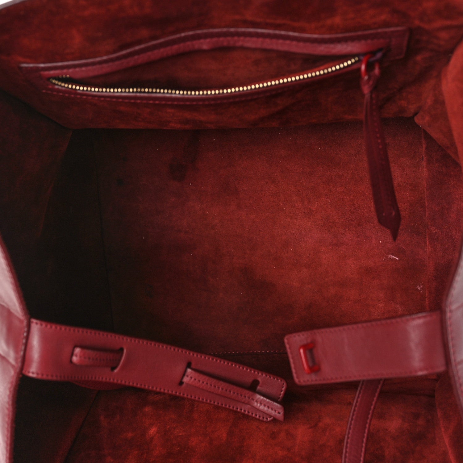 Celine Baby Grained Calfskin Medium Phantom Luggage Carmin 5 of 9