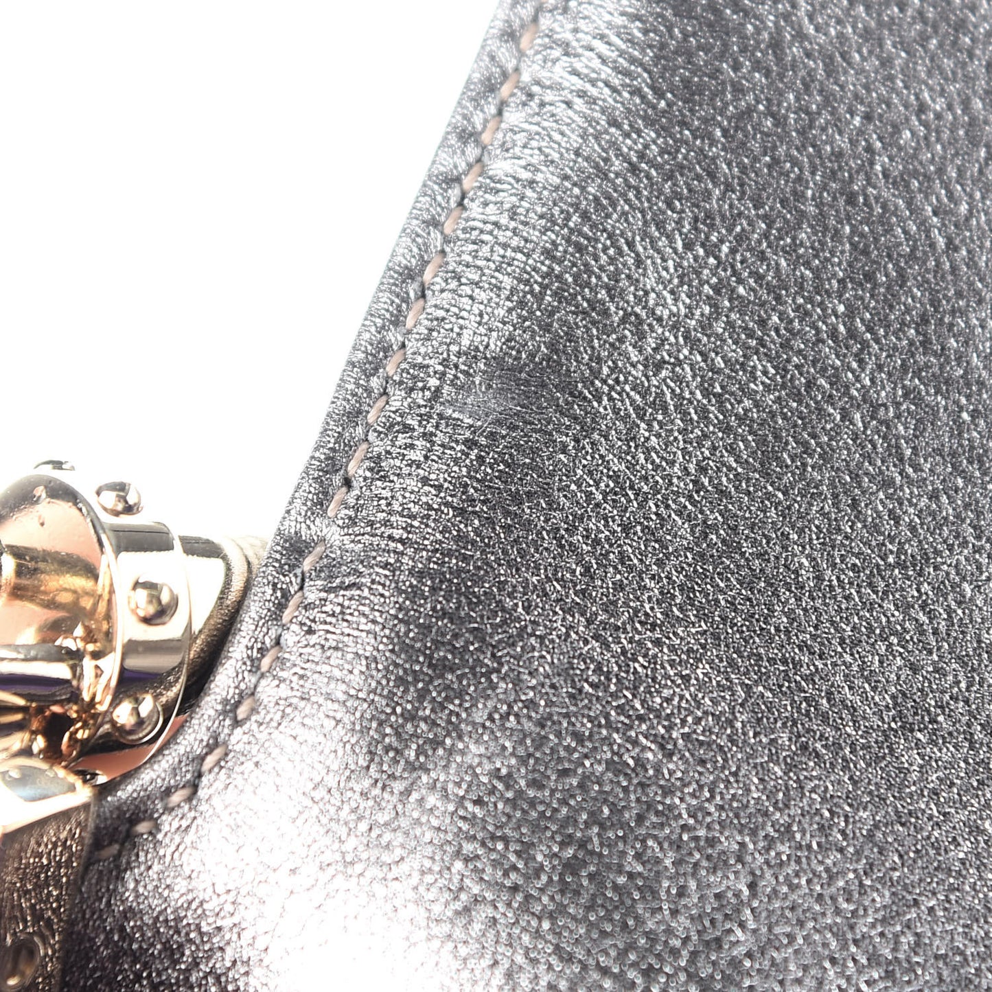 Guccissima Small Britt Tassel Shoulder Bag Silver