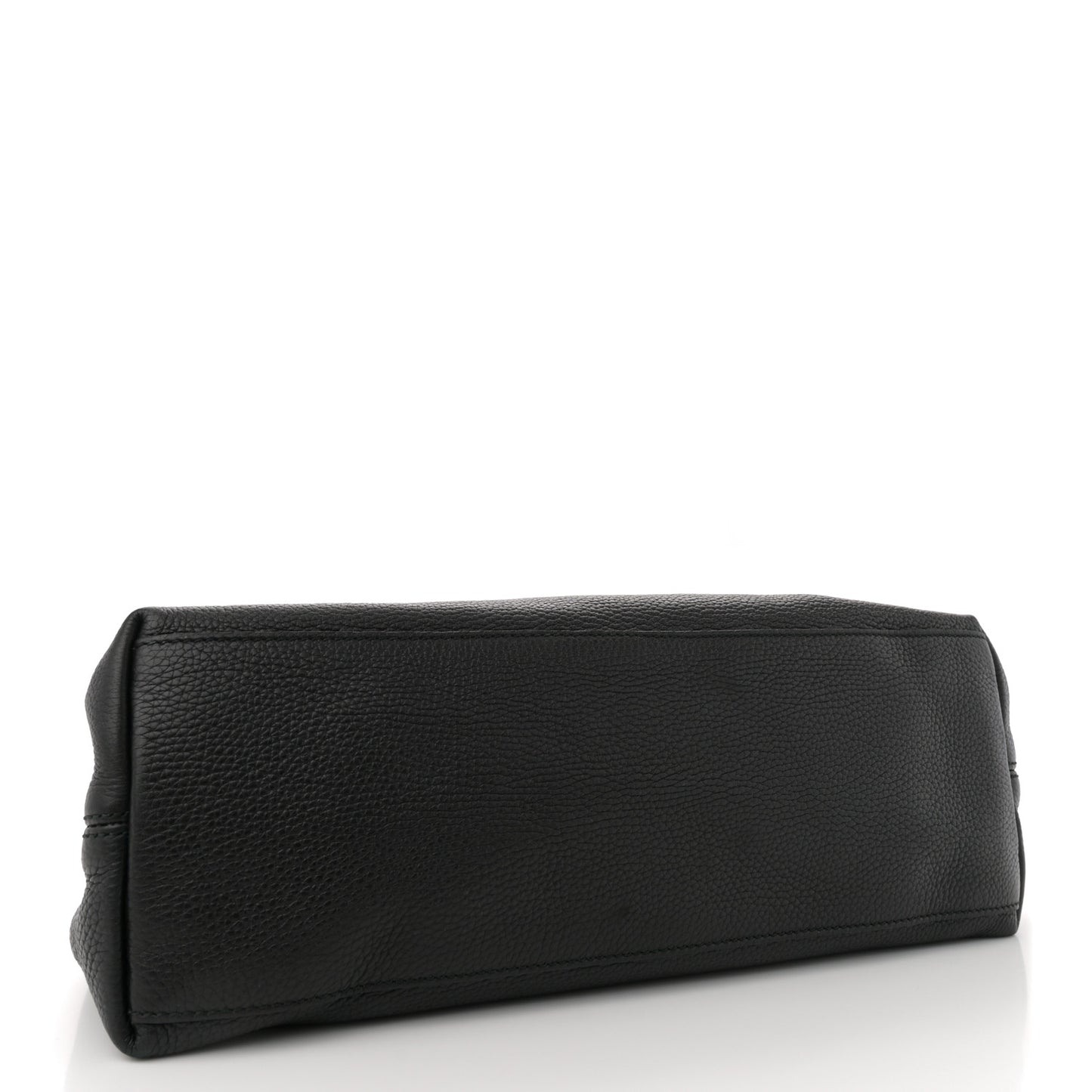 Pebbled Calfskin Medium Soho Chain Shoulder Bag Black