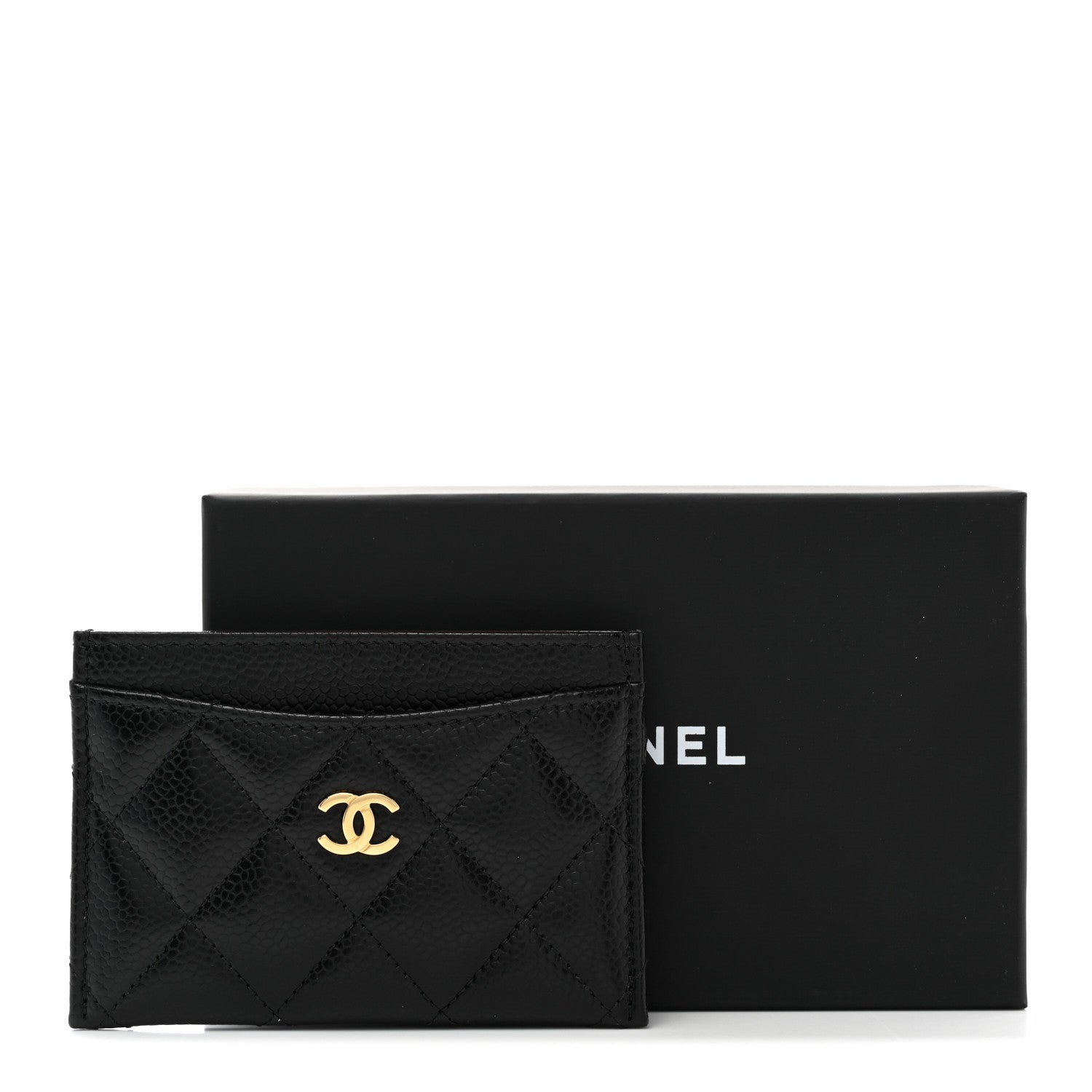 Chanel Caviar Quilted Card Holder Black 9 of 9