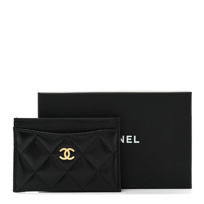 Chanel Caviar Quilted Card Holder Black 9 of 9