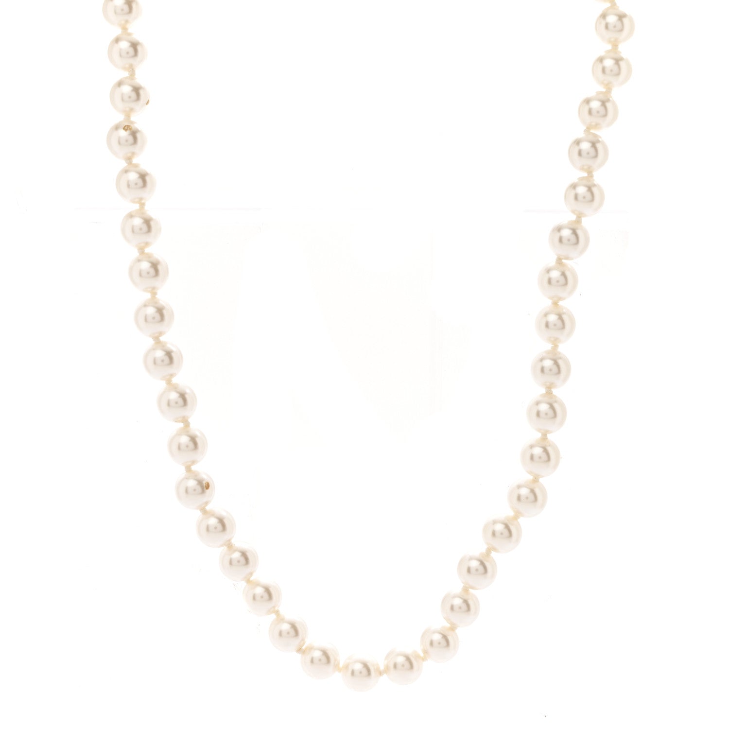 Chanel Pearl Lambskin CC Camellia Necklace Black Gold 4 of 6