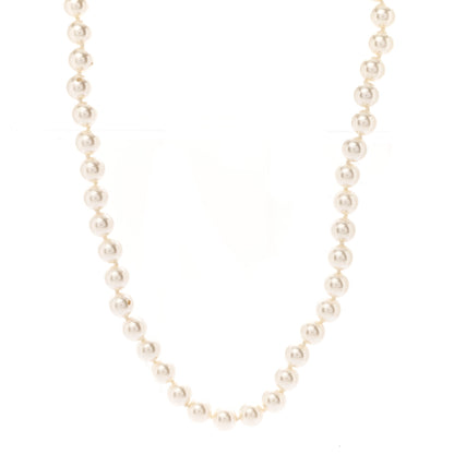 Chanel Pearl Lambskin CC Camellia Necklace Black Gold 4 of 6