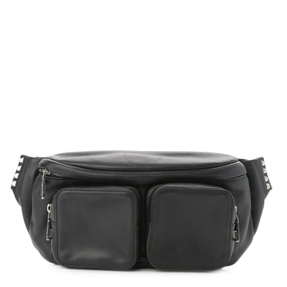 Valentino Garavani Calfskin Rockstud Belt Bag Black 1 of 9
