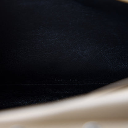Saint Laurent Grain De Poudre Matelasse Chevron Monogram Chain Wallet Deep Beige 10 of 12