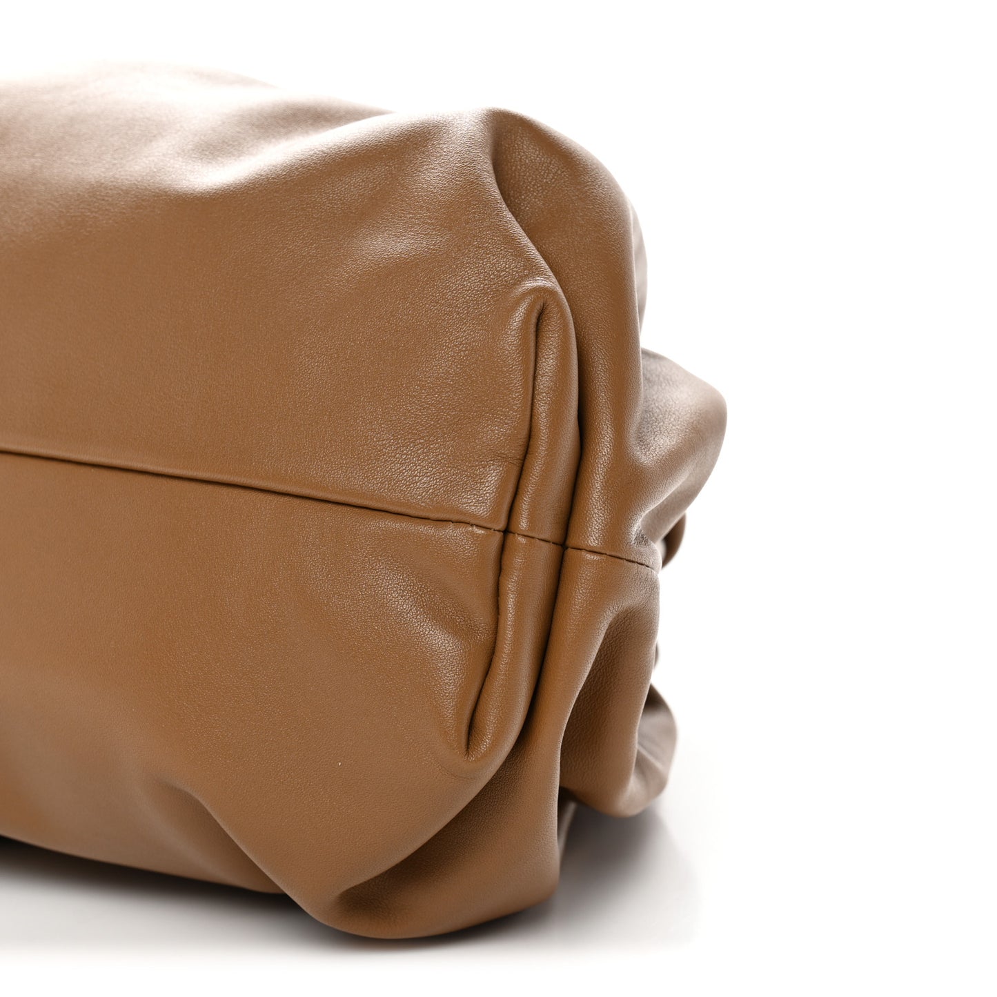 Smooth Butter Calf The Pouch Oversized Clutch Cammello