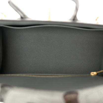 Hermes Matte Alligator Birkin Sellier 25 Gris Ciment 5 of 14