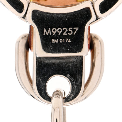 Louis Vuitton Metal Luggage Tag Key Holder Silver 5 of 5