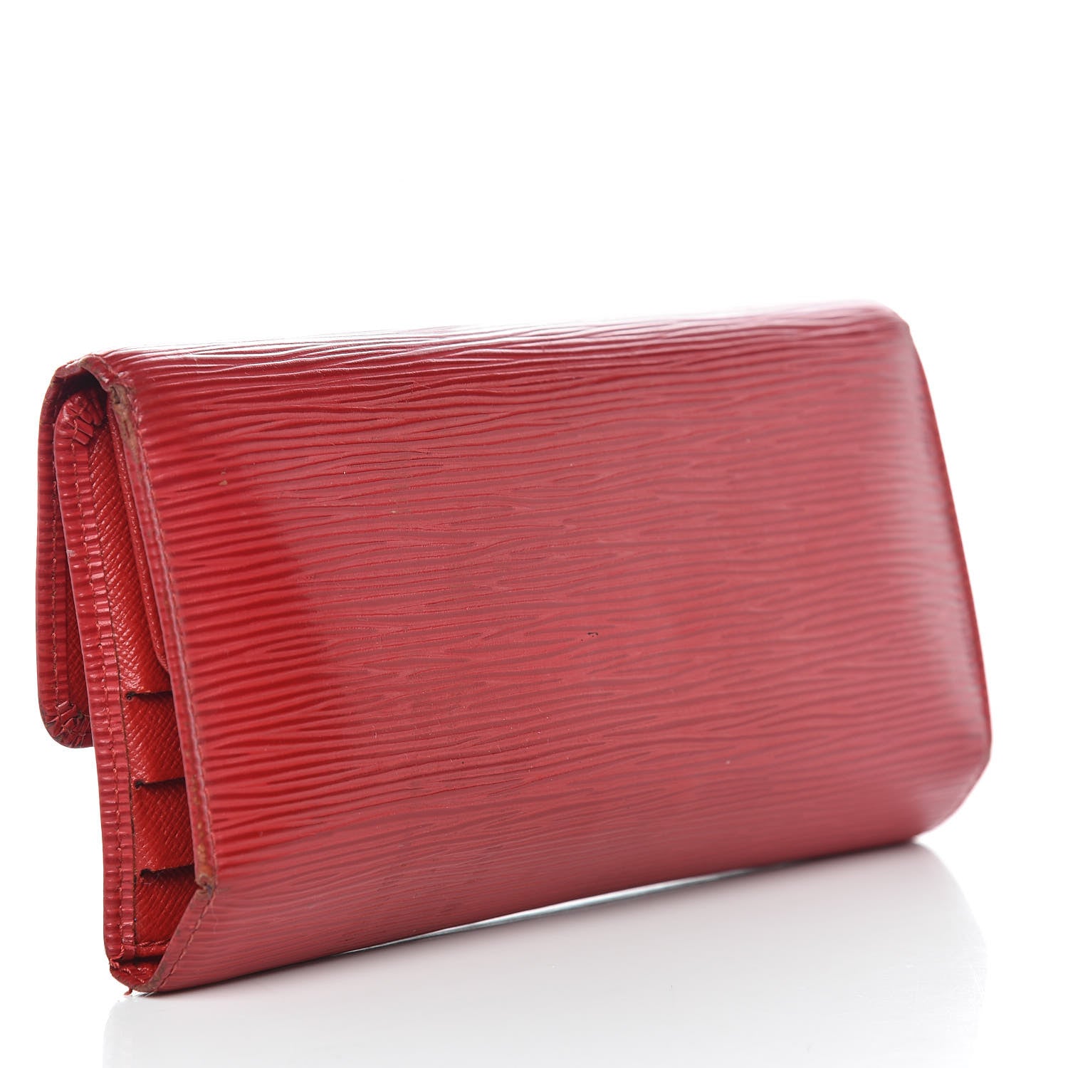 Louis Vuitton Epi Porte Tresor International Wallet Rouge 2 of 19