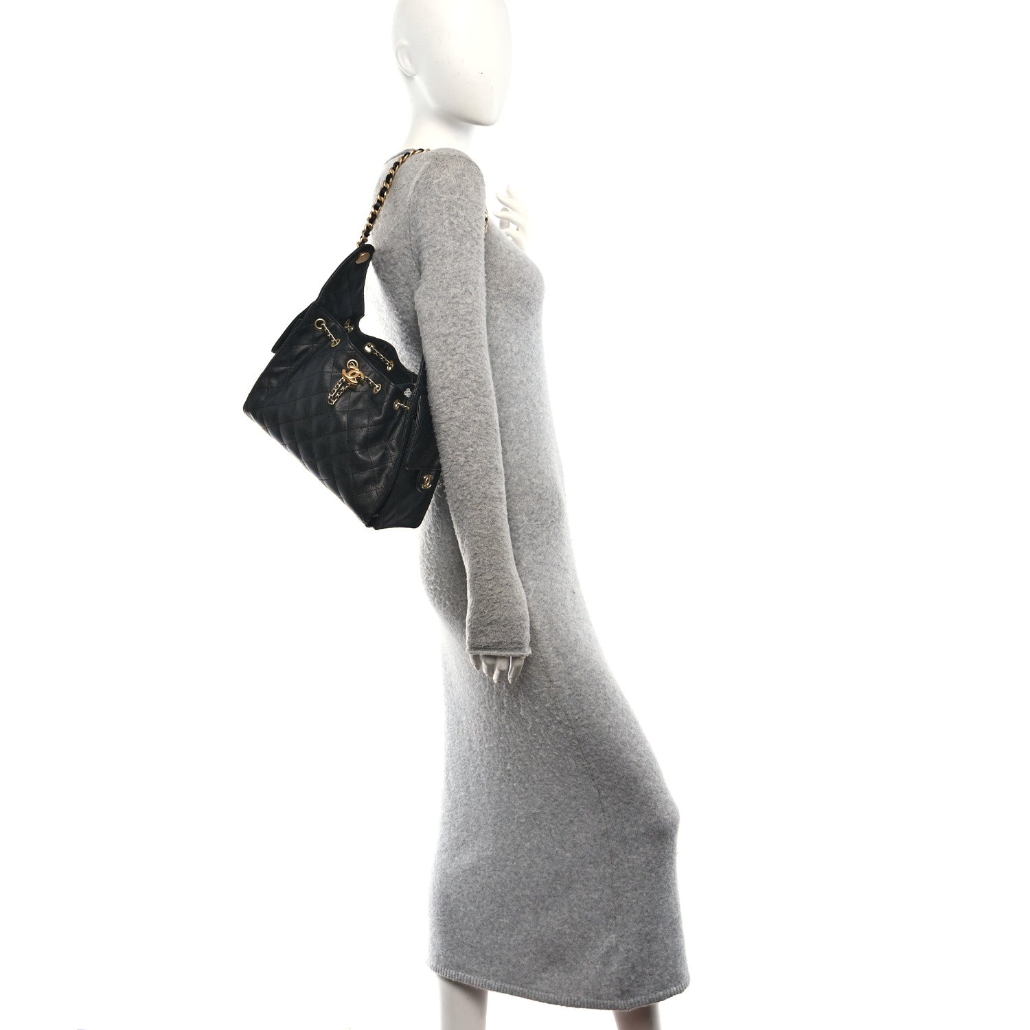 Chanel Caviar Quilted Small Chanel 25 Handbag Black 2 of 10