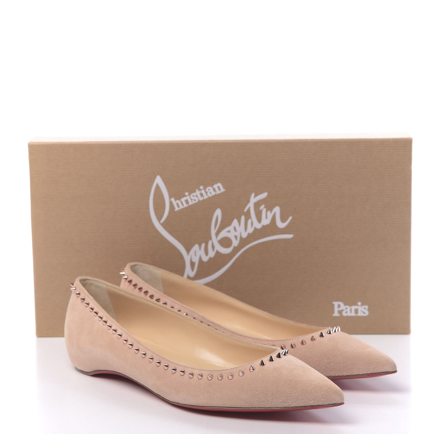 Veau Velours Anjalina Flats 36.5 Guimauve Copper