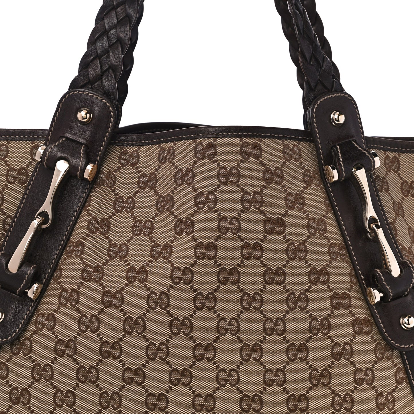 Monogram Medium Pelham Shoulder Bag Dark Brown