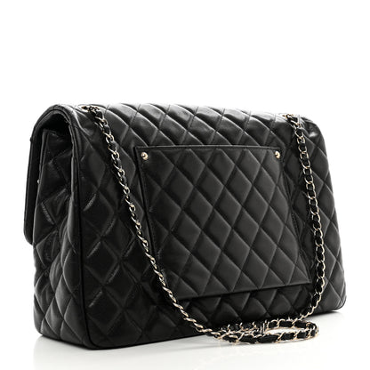 Chanel Caviar Quilted XXL Travel Flap Bag Black 3 of 10