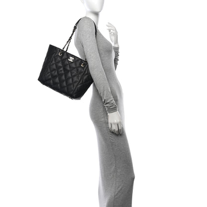 Chanel Caviar Quilted Small Shopping Black 2 of 12