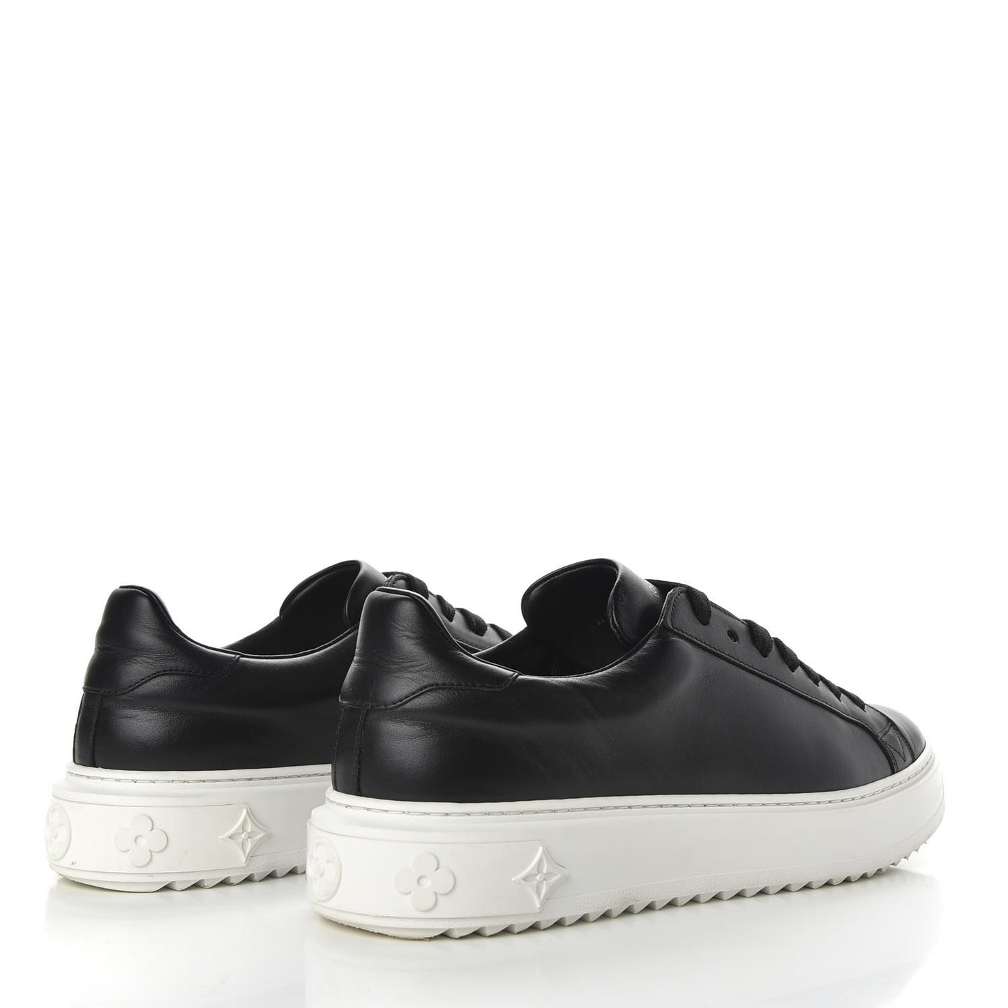 Calfskin Time Out Sneakers 41.5 Black