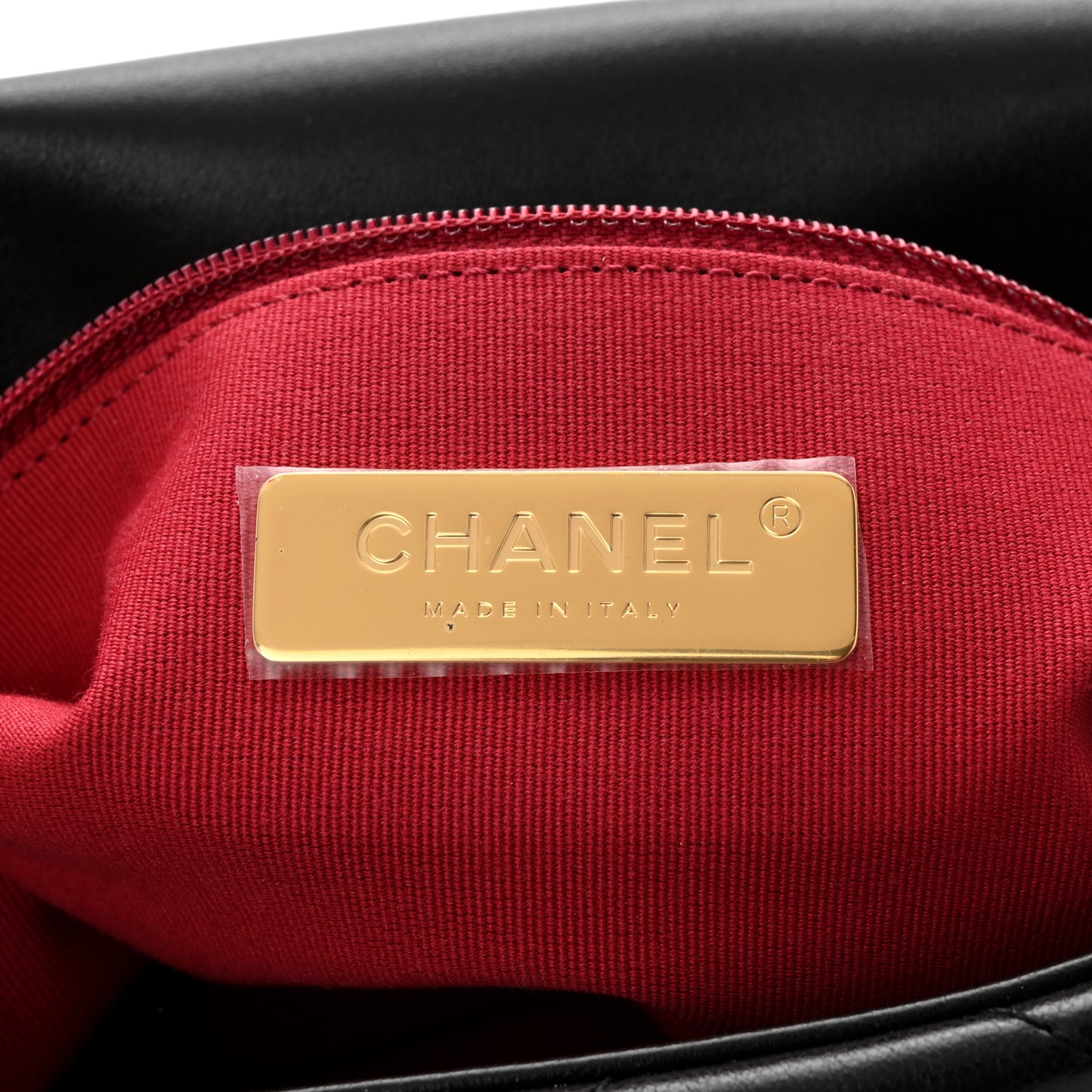 Lambskin Quilted Medium Chanel 19 Flap Black