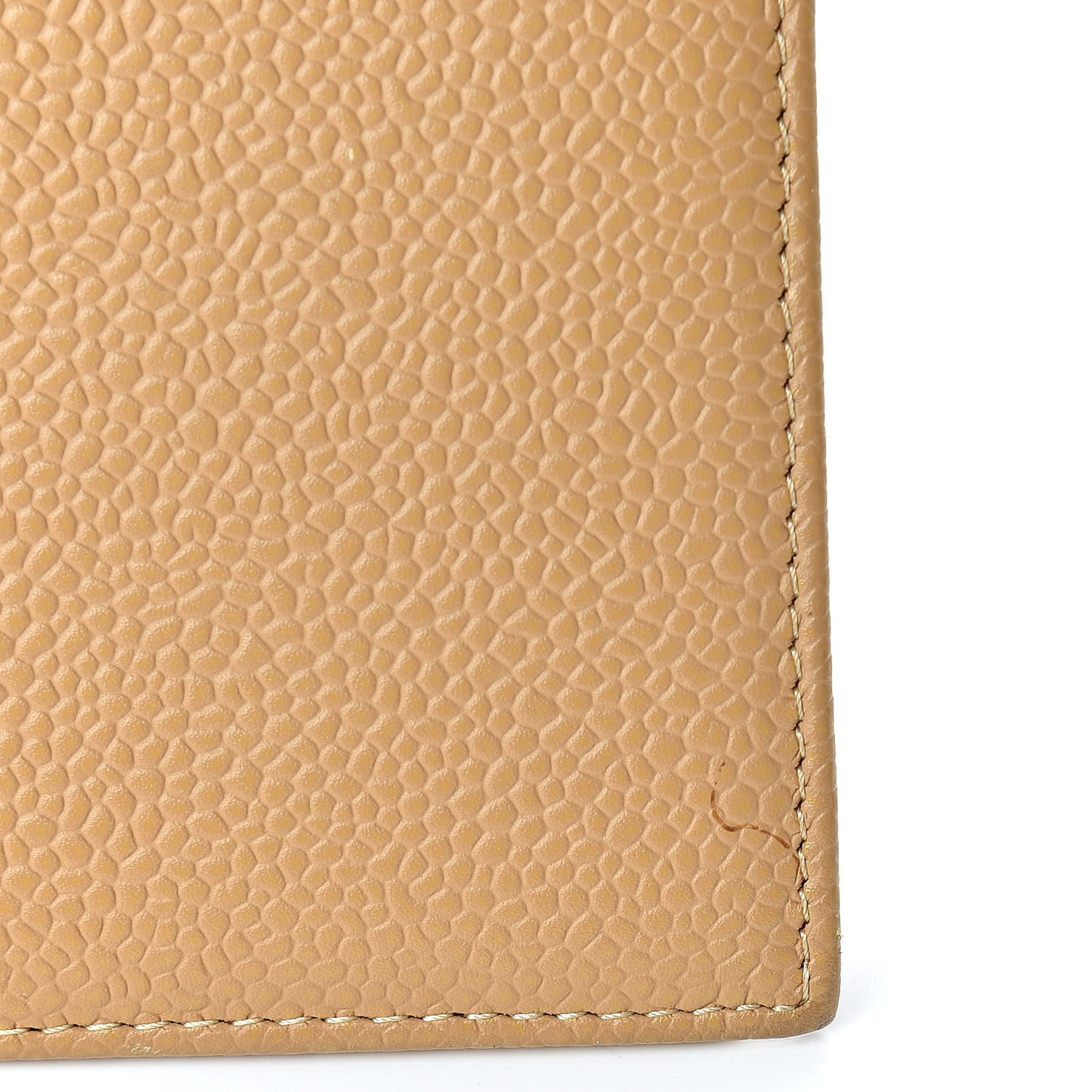 Caviar Timeless CC Yen Wallet Beige Clair