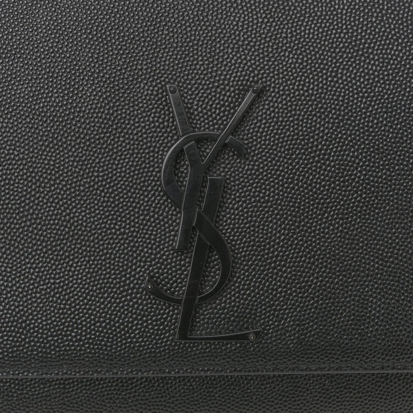 Grain De Poudre Medium Classic Monogram Monochrome Kate Satchel Black
