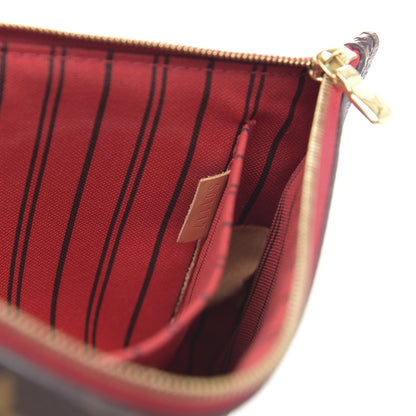 Louis Vuitton Monogram Neverfull MM GM Pochette Cherry 8 of 12