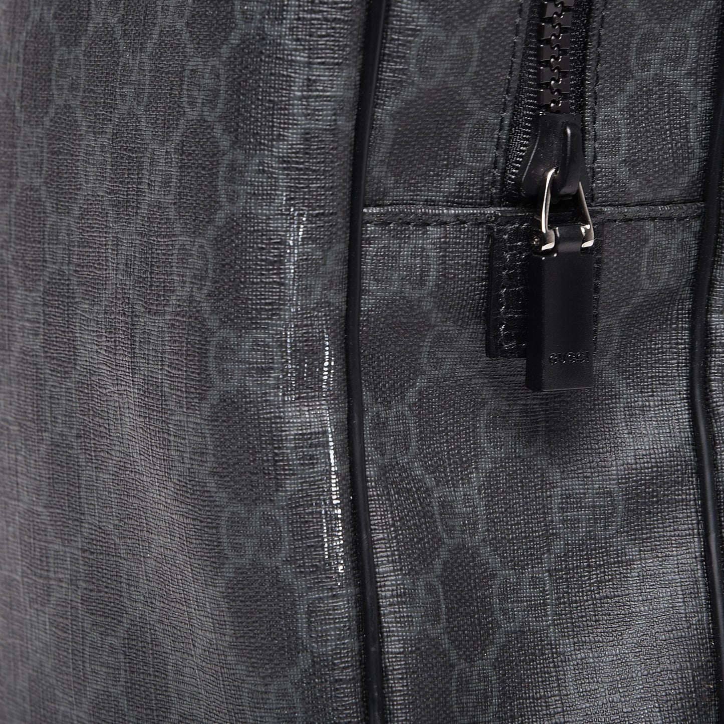 GG Plus Monogram Large Duffle Black
