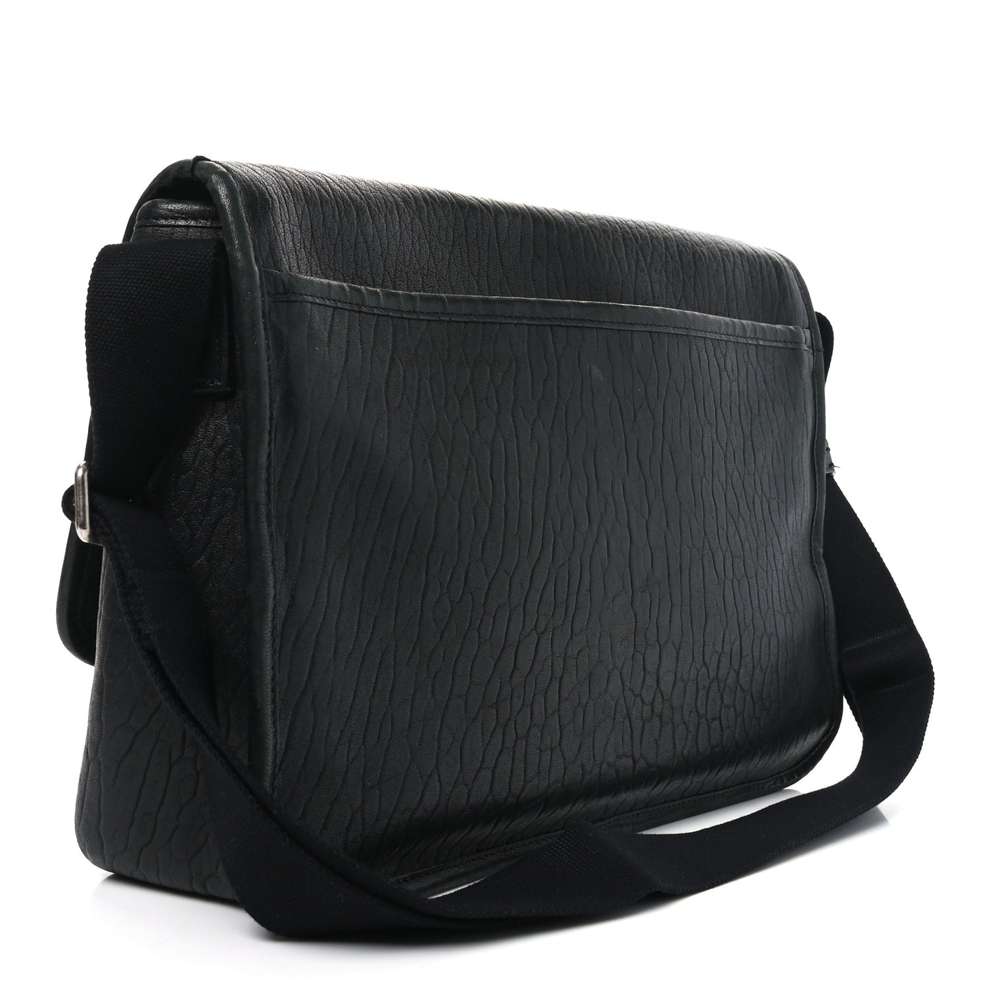 Grained Calfskin Niki Messenger Black