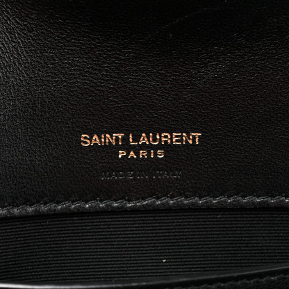 Saint Laurent Lambskin Chevron Quilted Mini Loulou Black 7 of 11