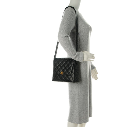 Chanel Caviar Quilted Medium Flap Shoulder Bag Black 2 of 9