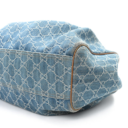 Gucci Denim Monogram Large Sukey Tote 10 of 12