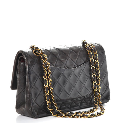 Chanel Lambskin Quilted Medium Double Flap Black 4 of 11