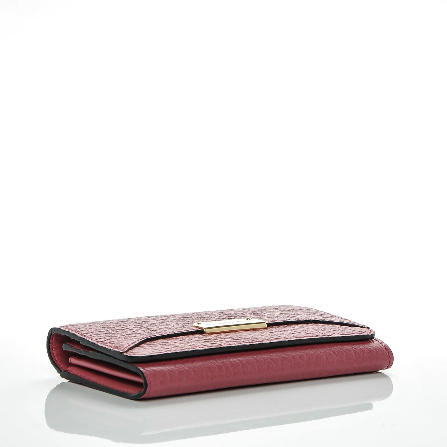 Heritage Grain Penrose Continental Wallet Crimson Pink