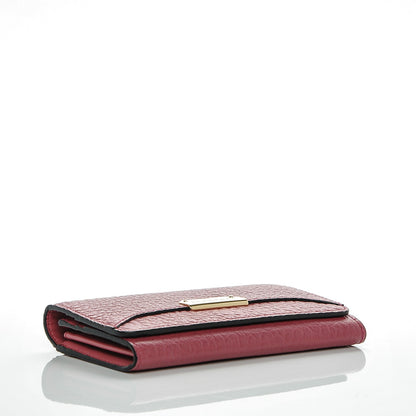 Burberry Heritage Grain Penrose Continental Wallet Crimson Pink 4 of 7