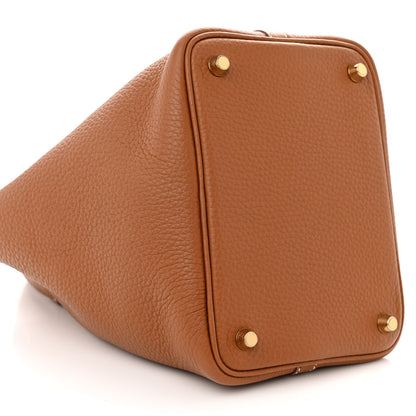 Hermes Taurillon Clemence Picotin Lock 18 PM Gold 9 of 11