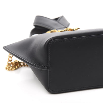 Versace Vitello Mini Virtus Bucket Bag Black 6 of 8