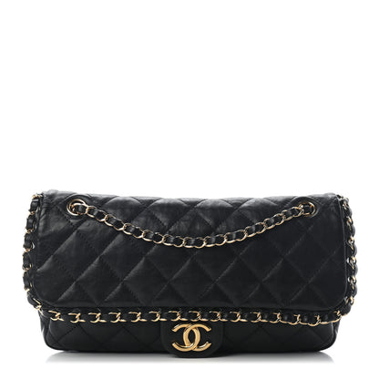Chanel Calfskin Quilted Medium Chain Me Flap Black 1 of 8