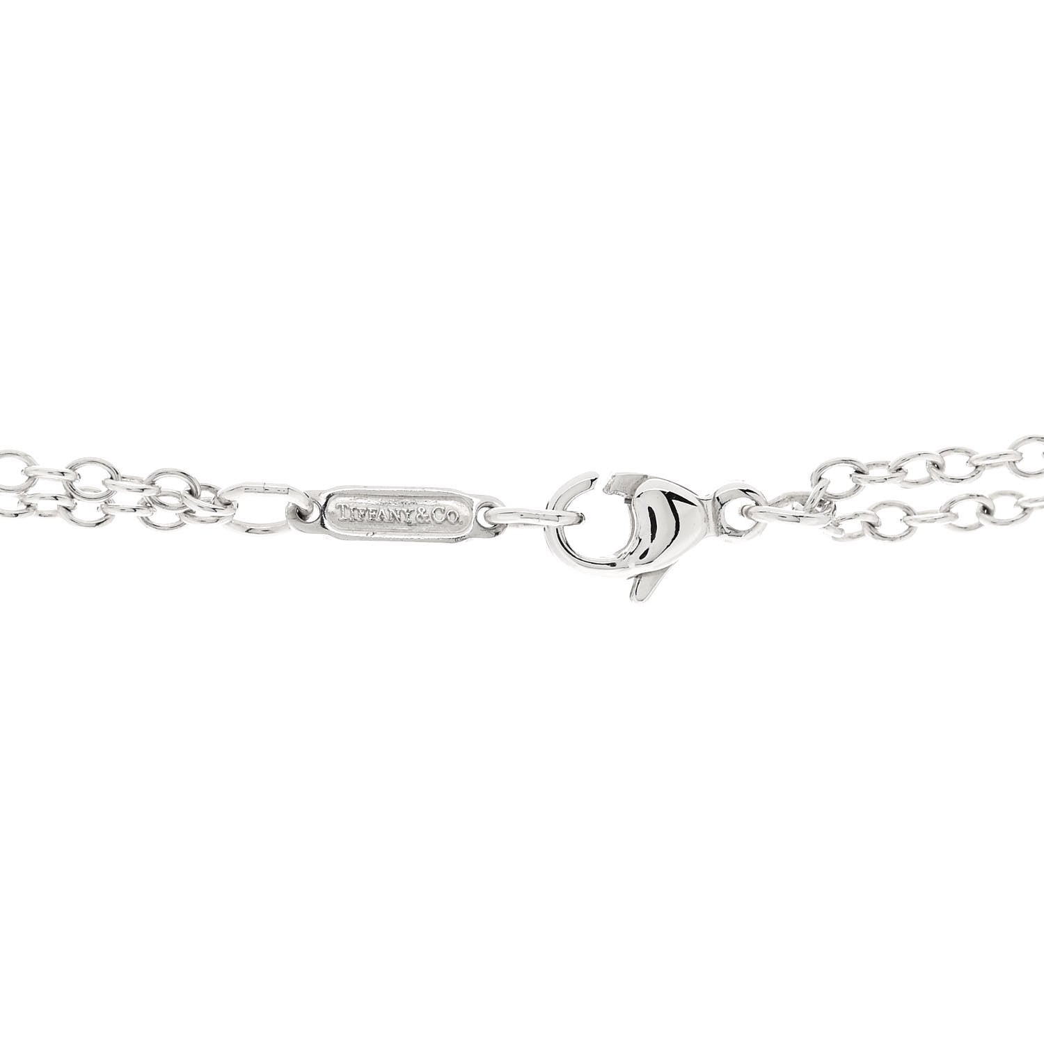 Tiffany Sterling Silver Sun Double Chain Pendant Necklace 5 of 6