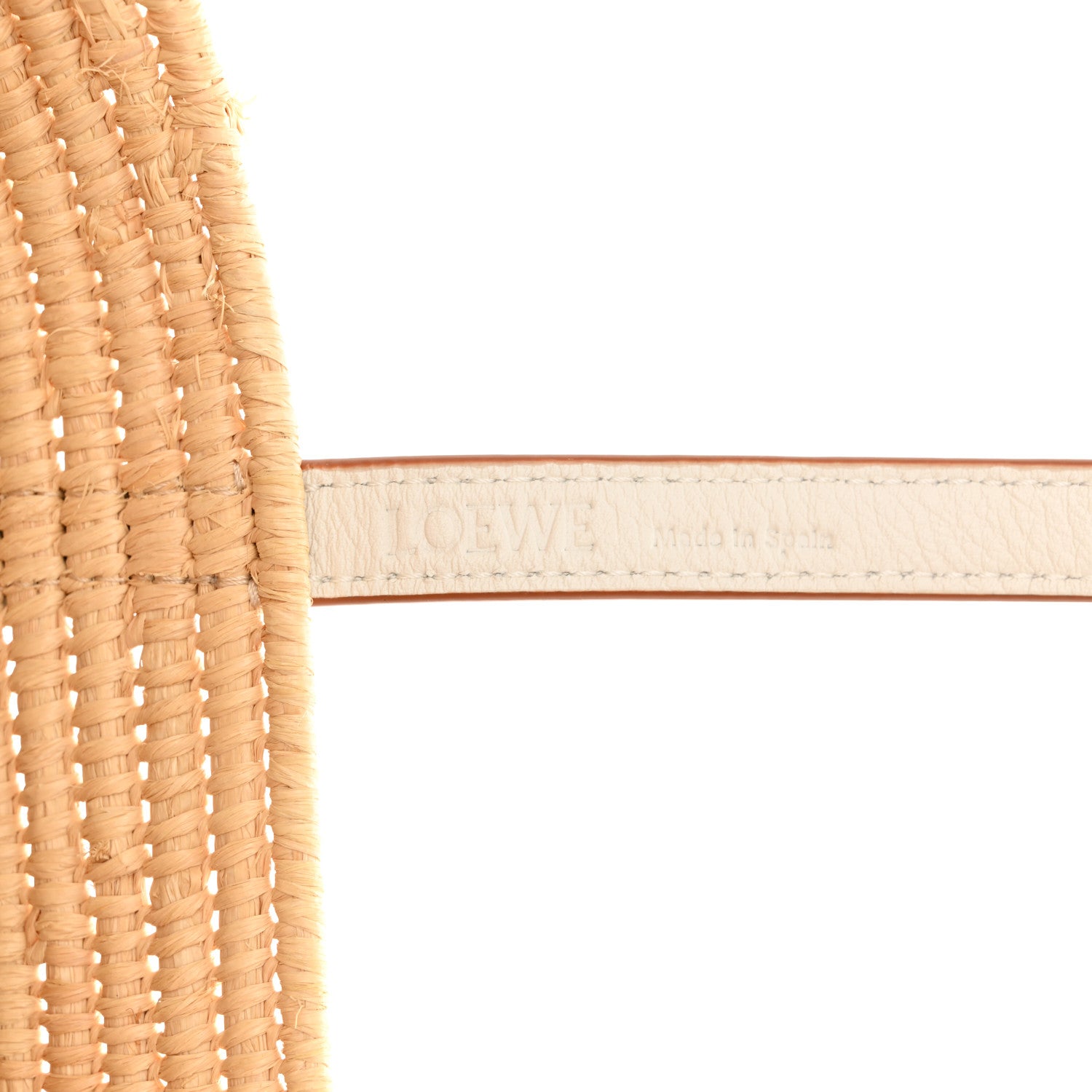 Loewe Raffia Square Small Basket Tote Bag Natural White 6 of 9