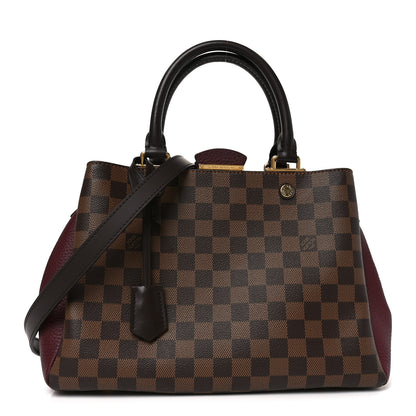 Louis Vuitton Damier Ebene Cuir Taurillon Brittany Bordeaux 1 of 9