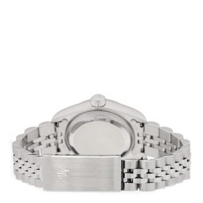 Rolex Stainless Steel 18K White Gold Diamond 26mm Oyster Perpetual Datejust Watch Silver 79174 3 of 4