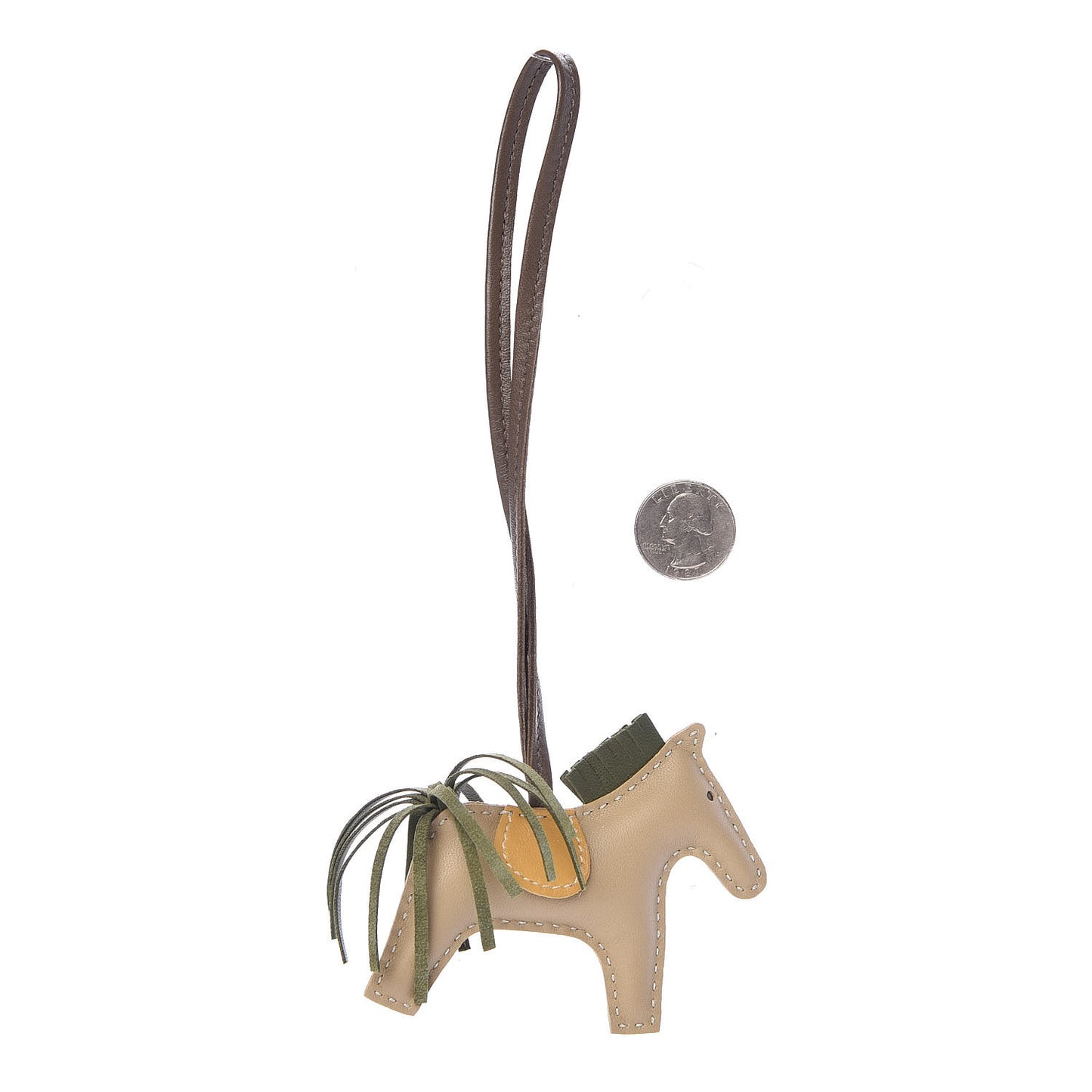 Milo Lambskin Grigri Rodeo Horse Bag Charm PM Trench Canopee Curry